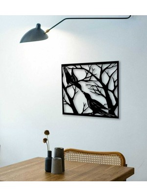 Siyah Kuşlu Duvar Dekoru, Şık ve Modern Ev Tasarımı Için Ideal Seçim