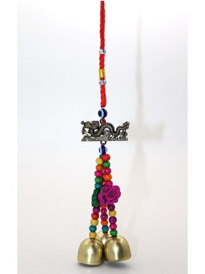 Renkli Metal Çan 26 Cm, Şans ve Bereketli Sesler, Güzel Dekorasyon Parçası