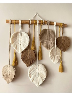 Renkli Makrome Duvar Süsü, Şık ve Sıcak Dekorasyon Parçası