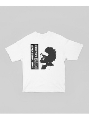The Weeknd Rapper Baskılı Unisex Oversize Şarkıcı Tasarım Tişört