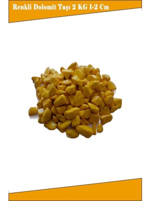 Renkli Dolomit Taş 2kg, 1-2cm, Akvaryum, Bahçe, Saksı Için Doğal Taş Seti