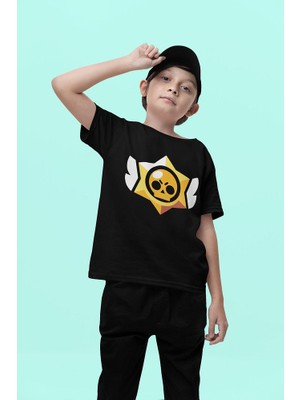 Brawl Stars Baskılı Unisex Oyun Çocuk Tişört (1-12 Yaş)