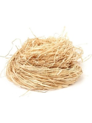 Sarı ve Pembe Doğal Rafya Ipi, Şık ve Kullanışlı 300 gr Paket