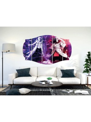 Mor Renkli Naruto Anime Mdf Tablo 0382 (Model C) Şık Duvar Dekoru