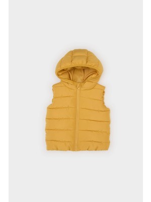 DeFacto Su Geçirmez Kapüşonlu Fermuarlı Tafta Şişme Yelek Erkek Bebek A2221A525AU