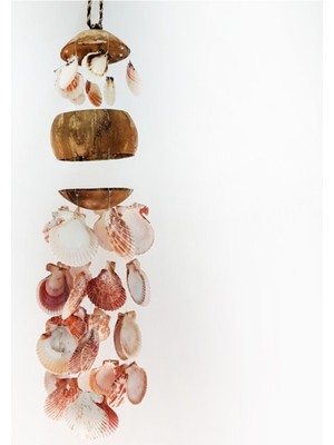 Üç Katlı Pembe Coco ve Pecten Sarkaç, Şık Dekoratif Parça