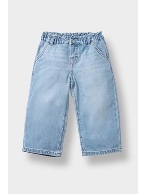 DeFacto Kız Bebek Okul Wide Leg Jean Pantolon F1829A525AU