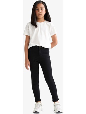 DeFacto Kız Çocuk Skinny Fit Dar Paça Jean Pantolon E5875A825AU