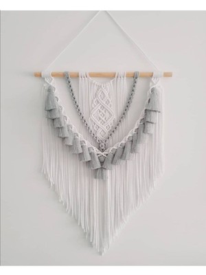 Beyaz Makrome Duvar Süsü, Şık ve Hediye Seçeneği