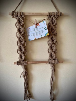 Kahverengi Makrome Çerçeve Albüm, Şık ve Doğal Tasarım