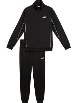 Puma Poly Piping Erkek Siyah Dik Yaka Eşofman Takımı