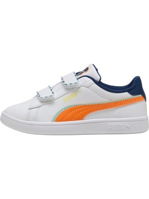 P402830 Puma Smash 3.0 Playdate V Ps &amp;ccedil;ocuk Spor Ayakkabı Beyaz