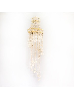 32" Spıral Makrome Pembe Dekoratif Süşe