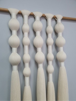 Beyaz Makrome Duvar Süsü, Şık ve Doğal Dekoratif Obje, Evinizin Atmosferini Güzelleştirir