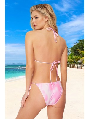 Üçgen Bağlamalı Bikini Takımı Esnek Kumaş Yüksek Konfor Özel Tasarım Premium Kalite