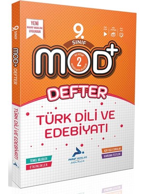 Paraf Yayınları Paraf 9. Sınıf Mod Türk Dili ve Edebiyatı Defter