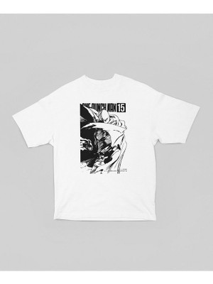 One Punch Man Dizi Karakter Baskılı Unisex Oversize Anime Tişört