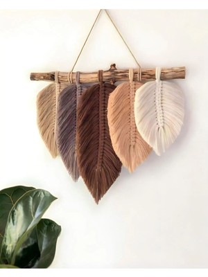 Çok Renkli Makrome Duvar Süsü, Şık ve Modern Dekorasyon Için Mükemmel Seçim