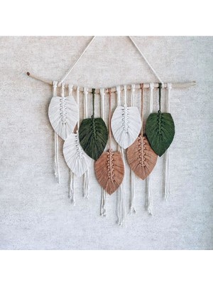 Renkli Makrome Duvar Süsü, Dekoratif ve Şık Bir Hava Katıyor