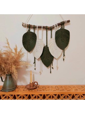 Çok Renkli Makrome Duvar Süsü, Dekoratif ve Şık Tasarım