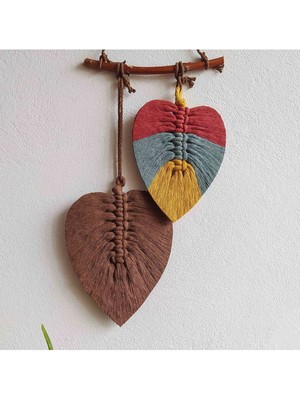 Renkli Makrome Duvar Süsü, Şık ve Dekoratif Ev Süsleme Parçası