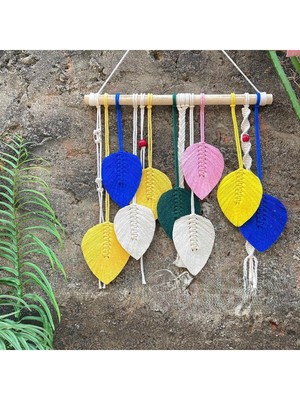 Renkli Makrome Duvar Süsü, Dekoratif ve Şık Tasarım