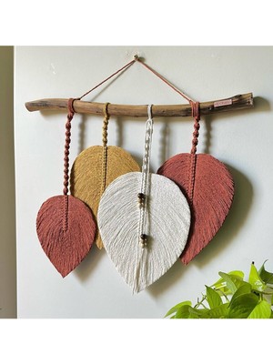 Renkli Makrome Duvar Süsü, Modern ve Şık Dekoratif Aksesuar