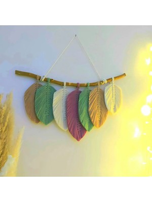 Renkli Makrome Duvar Süsü, Dekoratif ve Şık Tasarım