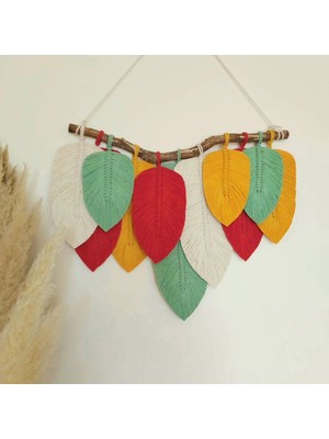 Renkli Makrome Duvar Dekoru, Şık ve Doğal Ev Aksesuarı