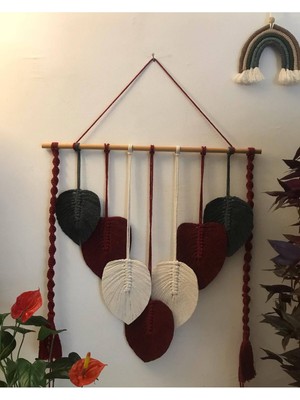 Renkli Makrome Duvar Süsü, Şık ve Zarif Dekorasyon Parçası