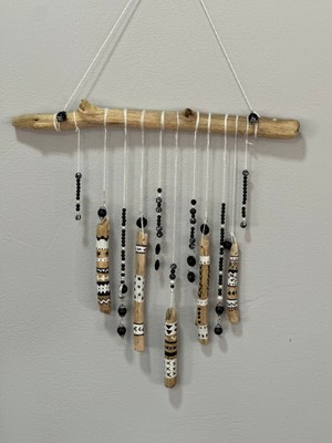 Renkli Rüzgar Çanı Duvar Süsü, Doğa Temalı Dekoratif Aksesuar