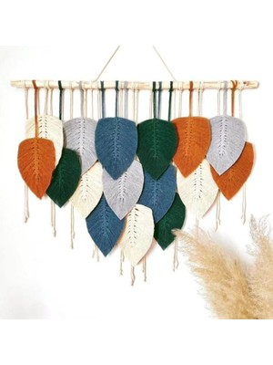 Renkli Makrome Duvar Süsü, Ev Dekorasyonu, Modern ve Şık Tasarım