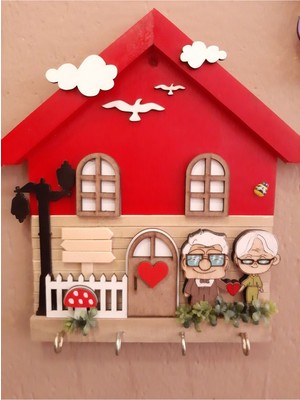 Kırmızı Renkli Özel Isme Özel Anahtarlık 27X27