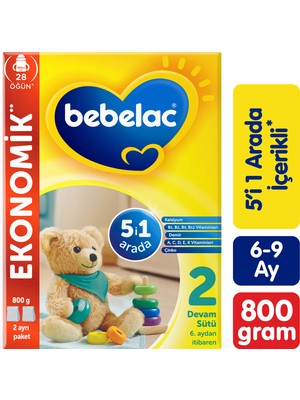 Bebelac 2 Devam Sütü 6-9 Ay 800 Gr