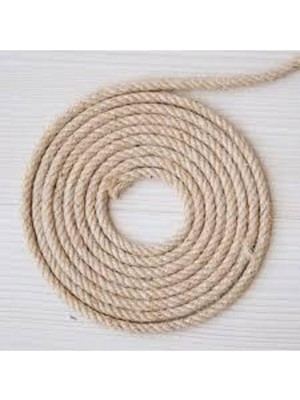 Turuncu Jüt Halat 6 Mm, 50 M, Doğal ve Dayanıklı Kullanıma Uygun