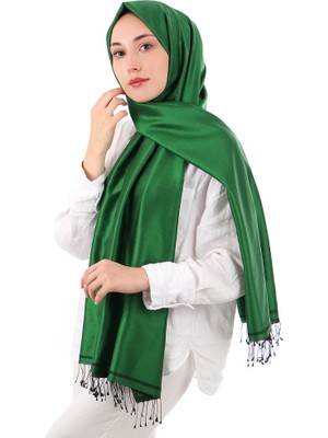 Benetton Siyah Çift Taraflı Ipek Şal