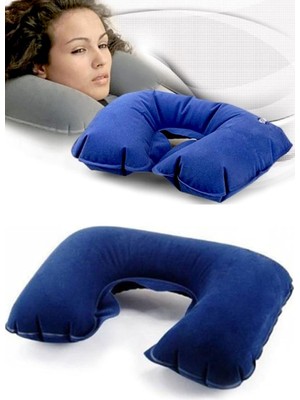 Şişme Ortopedik Seyahat Boyun Yastığı