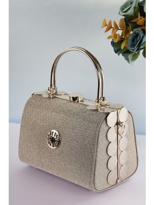 Elysara EB0170 | Inci Sim Çift Metal Saplı Şık Portföy Çanta