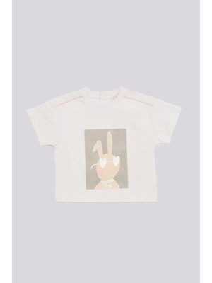 Bg Store Kız Bebek Beyaz Tshirt