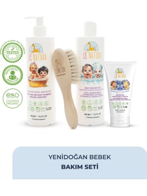 Le Natura YENİDOĞAN BEBEK BAKIM SETİ VE YENİDOĞAN HEDİYESİ | Doğumdan İtibaren Tam Koruma ve Saf Bakım