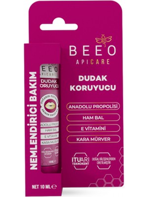 BEE'O Beeo Dudak Koruyucu Nemlendirici Bakım K.Mürver 10 ml