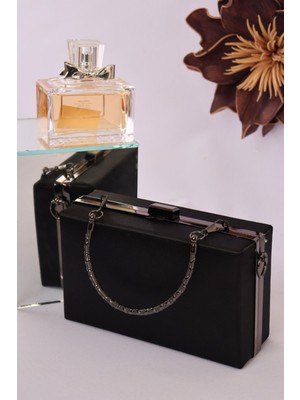 Weembag 107 Saten Canel Abiye Çanta | Modern Çizgili Tasarım