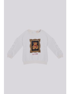 Bg Store Kız Bebek Ekru Sweatshirt