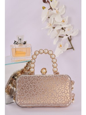 Weem Bag 714 Inci Saplı Desenli Abiye Çanta