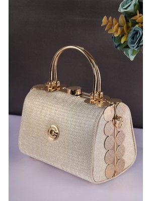 Weem Bag Elysara EB0170 | Inci Sim Çift Metal Saplı Şık Portföy Çanta
