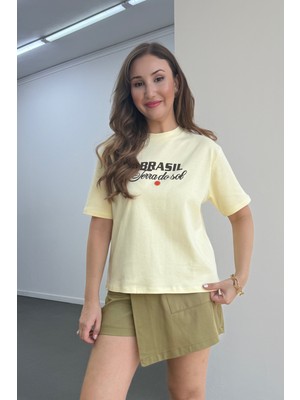 Brasil Rio %100 Pamuk Tshirt