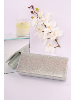 Weem Bag 255 Çizgili Taşlı Göz Alıcı Çupra Abiye Çanta