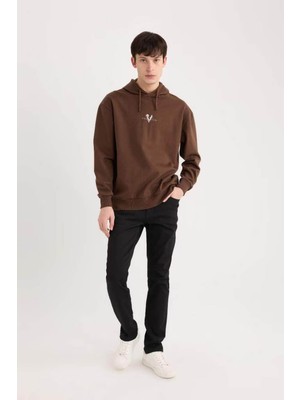 DeFacto Pedro Slim Fit Dar Kalıp Normal Bel Dar Paça Jean Pantolon S2711AZ25AU