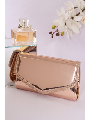 Weem Bag 118 Ayna Şeritli Zarif Mektup Abiye Çanta