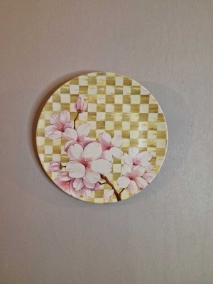 Renkli Porselen Duvar Dekoratif Tabak, Asılabilir, Şık ve Modern Tasarım